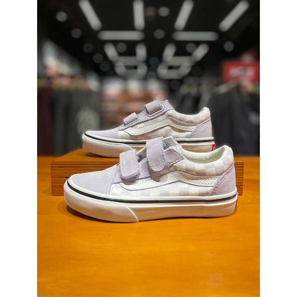 [시흥점] 키즈 스니커즈 컬러띠어리 체커보드 올드스쿨 V (라일락)(VN000CYAEMY)