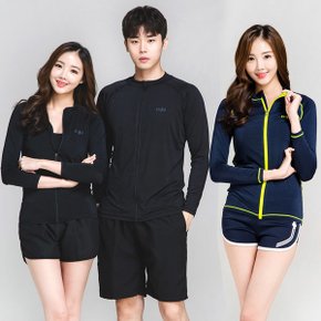 커플래쉬가드 비치웨어 수영복 워터레깅스 남성 여성 바지 팬츠 집업 반집업 루즈핏 빅사이즈