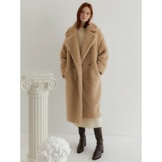 Teddy bear tailored long coat (3color)