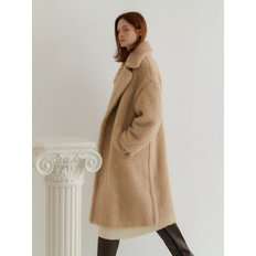 Teddy bear tailored long coat (3color)