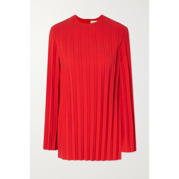 Pleated Stretch-cady Top 레드 17266703523669381