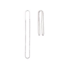 [Silver 925] U shape drop earrings