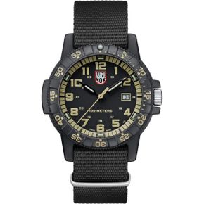 독일 루미녹스 시계 Luminox 레더back SEA Turtle Giant 블랙out XS.0321.BO.L Mens 워치 44 mm