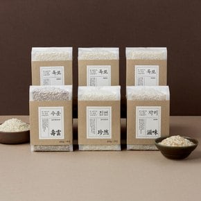 2인가구 선별조합미 혼합 1개월권 (450g x 6개) / 2회 배송