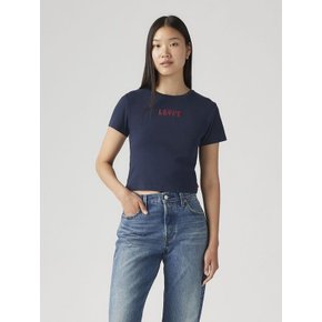 여성 그래픽 에센셜 스포티 티셔츠(A8798-0045)_KJ