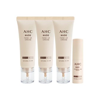  AHC 누드 톤업 크림 40ml 3개+컨실링 커버 스틱 10ml 1개 김혜수 홈쇼핑 세트