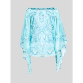 5026197 ETRO Paisley Pattern Silk Poncho