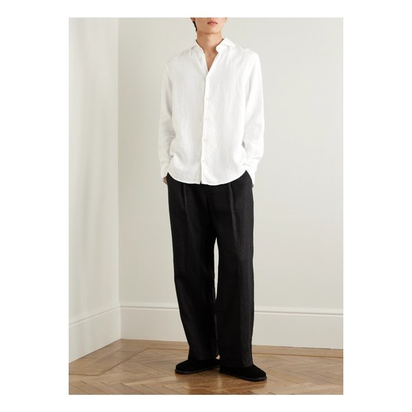 NN.07 Kay 1454 스트레이트 레그 플리츠 리넨 팬츠 46376663162842821