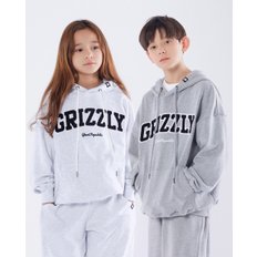 GRIZZLY 주니어 핸들자수 오버핏 후드티 JHT-J476