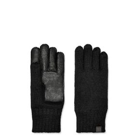 3902431 UGG Knit Smart Gloves with Conductive Leather Palm and Recycled Microfur Lining