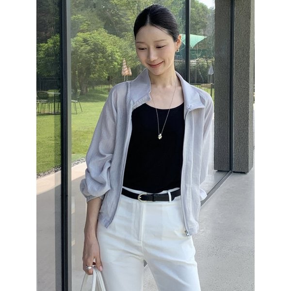 SIOT4198 시스루 링클 블루종_Light gray