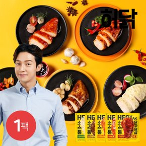 허닭PICK 소스 통 닭가슴살 100g 4종 1팩