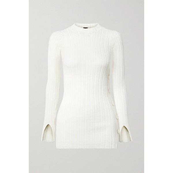 아담 립스 Ribbed Cotton-blend Tunic 아이보리 11452292646644414