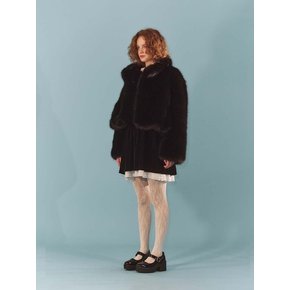 Faux Fur Jacket_Black