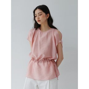 Raglan string blouse_pink