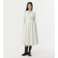 플라스틱아일랜드 넥셔링 시보리밴딩 반집업 원피스 (PR1WO263)