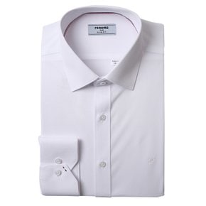 [슬림핏]데일리셔츠  구김없는   피케 트리코트 흰색긴팔셔츠 (RLSSL0110-WH)