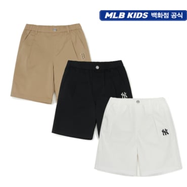 MLB키즈 (백화점 공식) 25SS 베이직 5부 우븐 팬츠 (4color) 7ASMB0153