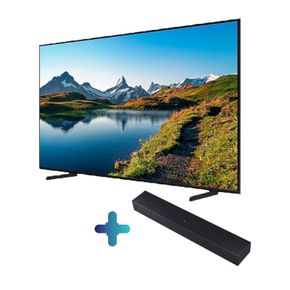 KQ55QD60AFXKR 삼성 TV QLED 4K 스탠드형+사운드바(HW-C400)[34688565]