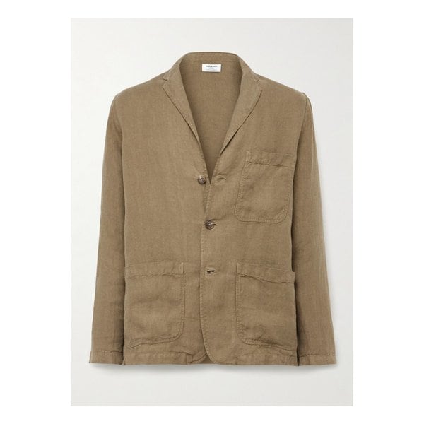 코리더 언스트럭처 리넨 블레이저 그린 1647597359459351