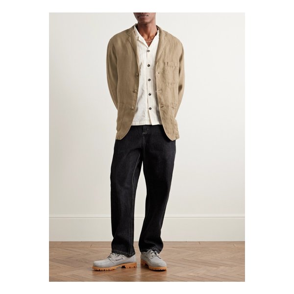 코리더 언스트럭처 리넨 블레이저 그린 1647597359459351