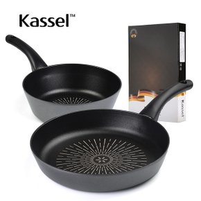 Kassel] 카셀 쿡라이트 플러스 인덕션 프라이팬 2종 B세트(프라이팬 28cm+궁중팬24cm)