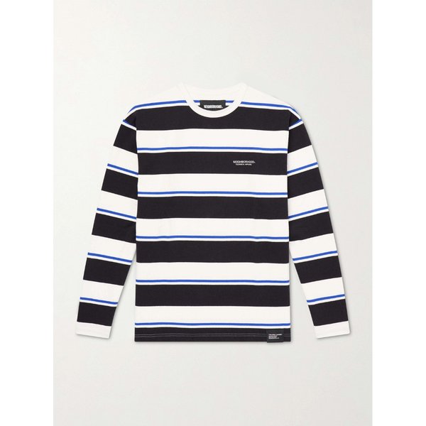 네이버후드 로고 자수 스트라이프 코튼 저지 스웨터 46376663163075080