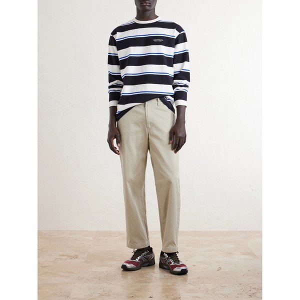 네이버후드 로고 자수 스트라이프 코튼 저지 스웨터 46376663163075080