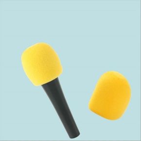 마이크 스폰지 커버 솜 노랑/Coms 마이크 스폰지 커버 솜