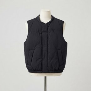 (W) 라운드넥 나일론 패딩 베스트 블랙 EVR SA264WVS01 BLK