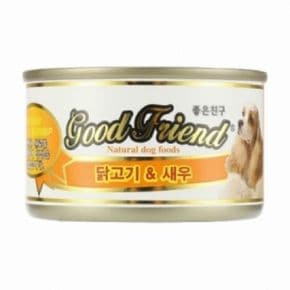 굿프랜드 닭고기n새우캔 100g 24개 1Box