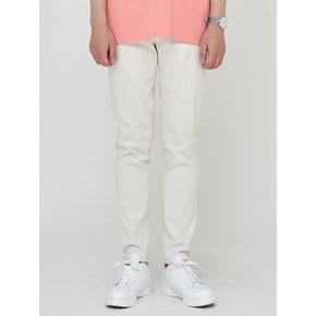 STRAIGHT FIT BANDING SLACKS CREAM