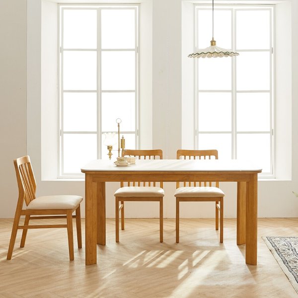 보루네오 엘리브 리움 세라믹 원목 식탁 6인용 pn862-1