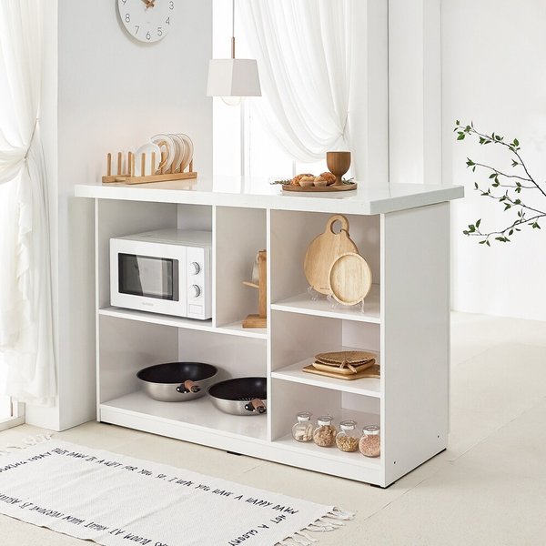 [착불]스테른 아일랜드 식탁 오픈형 대리석 홈바 1200