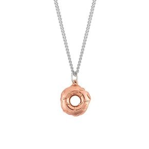 DONUT NEC SILVER92518K ROSEGOLD PLATED