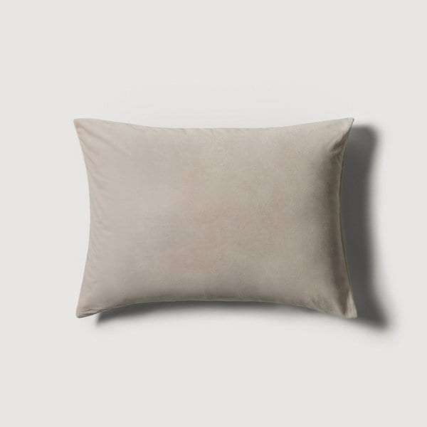 밍크 플리스 배색 베개커버 70x50cm 베이지 J605404000511