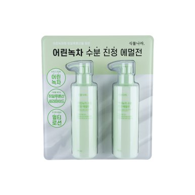 식물나라 어린녹차 수분 진정 에멀전 200ml X 2