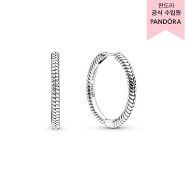 판도라 [백화점 보증서 제공] 모멘츠 참 후프 이어링_299532C00