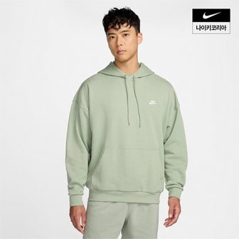 나이키 맨즈 나이키 클럽 플리스 오버사이즈 프렌치 테리 풀오버 후디 NIKE HJ1817-370