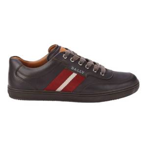 이스퀘어 3995433 Bally Oriano Mens 6240313 Chocolate Leather Sneaker