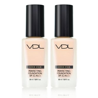  VDL 커버스테인 퍼펙팅 파운데이션 30ml A03 (23호 핑크/미디움톤) 2개