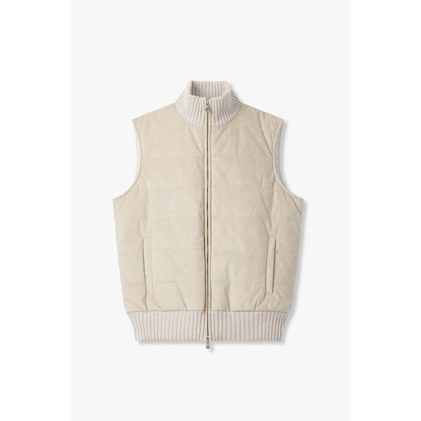 [GRAN SASSO] 립 니트 트림 패딩 베스트 4715313111000