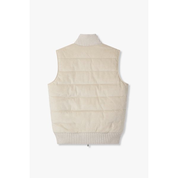 [GRAN SASSO] 립 니트 트림 패딩 베스트 4715313111000