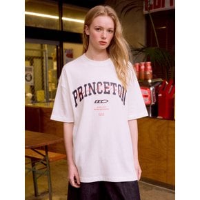 Princeton Overlay Print T-shirt (WHITE CREAM)