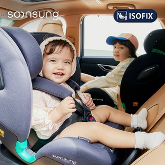 순성 우노 올인원 아이사이즈 회전형 카시트 ISOFIX / 선쉐이드+쿨시트