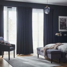 IKEA SSG_사넬라 반암막 커튼 한쌍 다크그레이 140x250cm 면100%