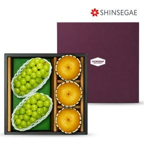 [9/17일 오전9시 결제건까지 명절 전 출고] 고당도 샤인머스캣 배 혼합 선물세트 (5입)