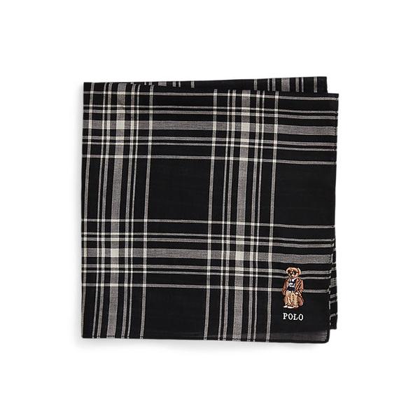 남성 폴로 베어 플래드 코튼 행커치프(MAPOPTW09120266001)