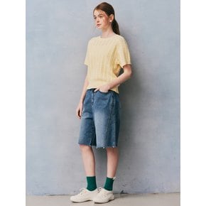 WD_Denim bermuda pants