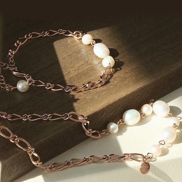 오리아 담수진주 체인 목걸이 NA0579